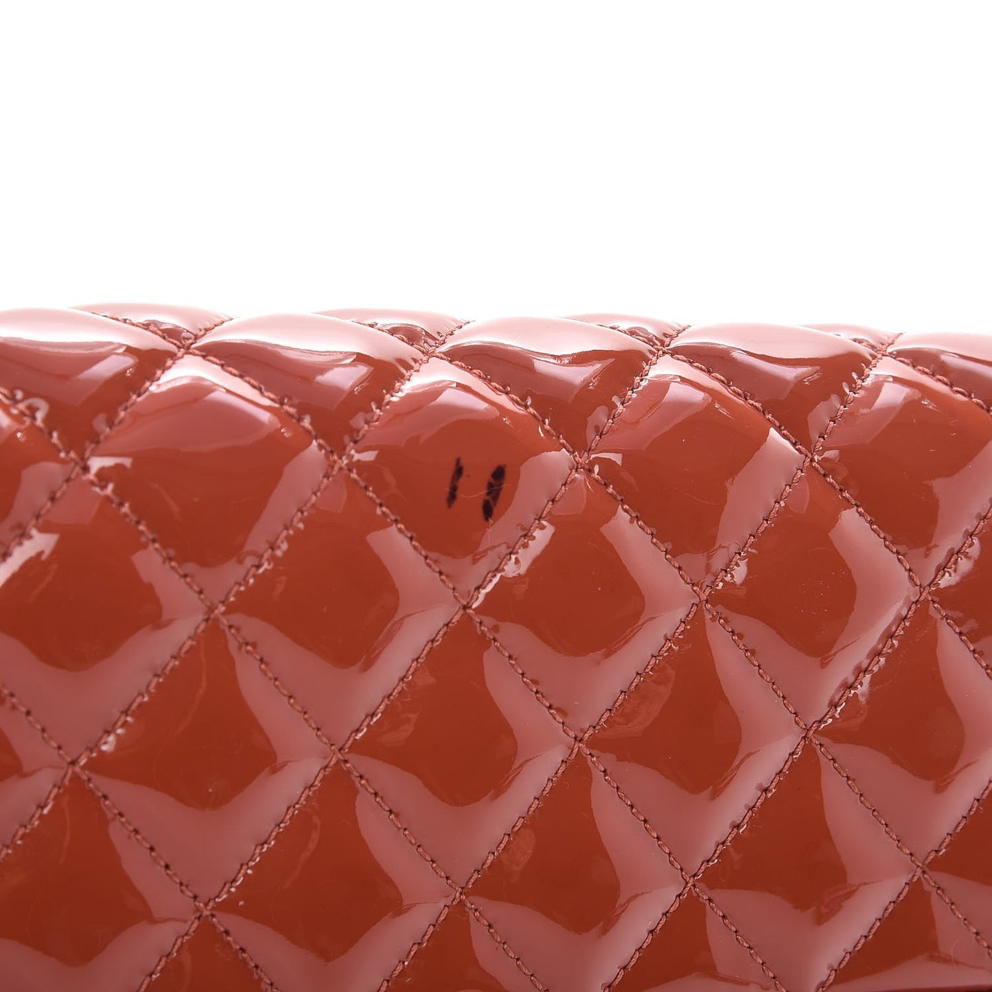 Patent Quilted Medium Just Mademoiselle Orange