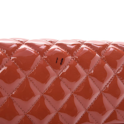 Chanel Patent Quilted Medium Just Mademoiselle Orange 9 of 11