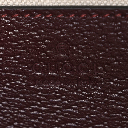 Gucci Monogram GG Mignon Textured Dollar Calfskin GG Supreme Monogram Quilted Small Crossbody Bag  Burgundy Beige Ebony 6 of 10