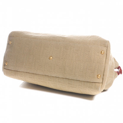 Fendi Corda Zucca Large Peekaboo Iconic Satchel Natural Pumpkin 5 of 9