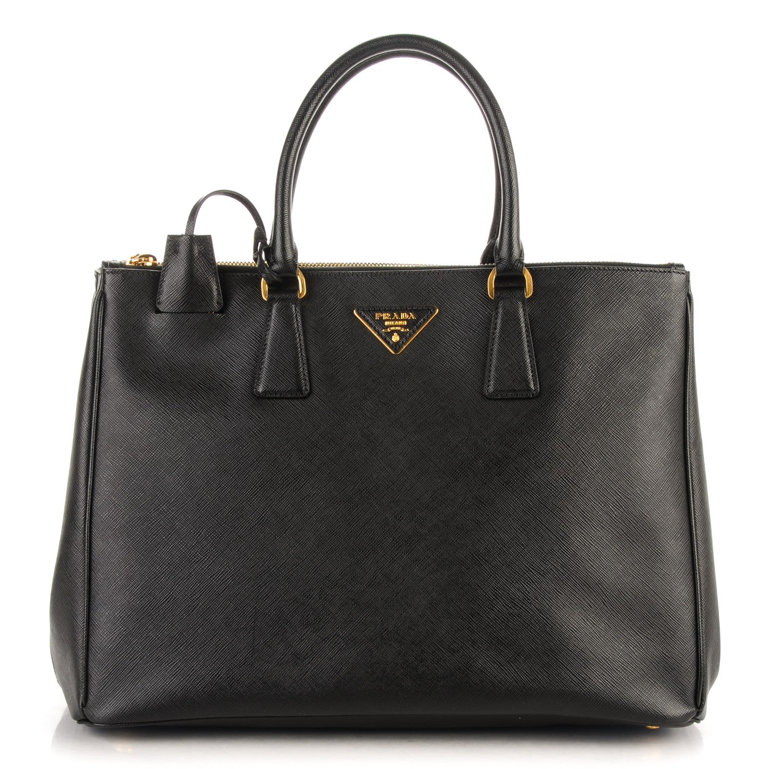 Prada Saffiano Large Galleria Double Zip Tote Black 1 of 8
