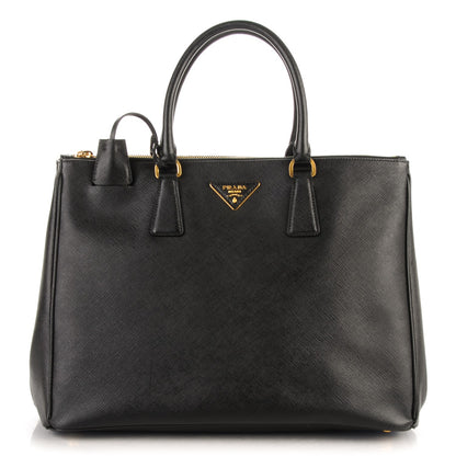 Prada Saffiano Large Galleria Double Zip Tote Black 1 of 8