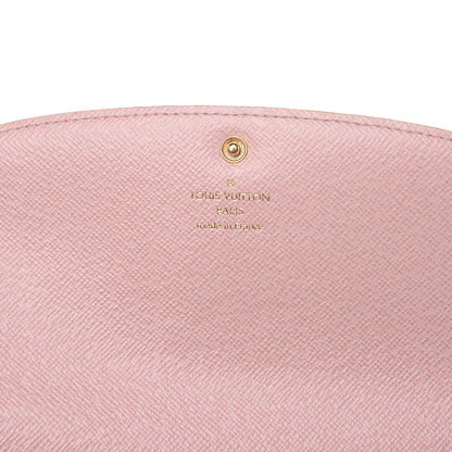 Louis Vuitton Damier Azur Emilie Wallet Rose Ballerine 7 of 14