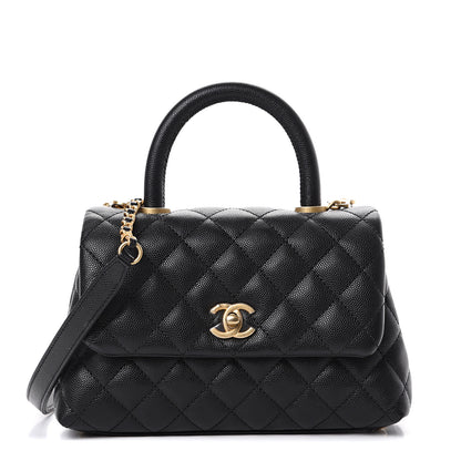 Chanel Caviar Quilted Mini Coco Handle Flap Black 1 of 10