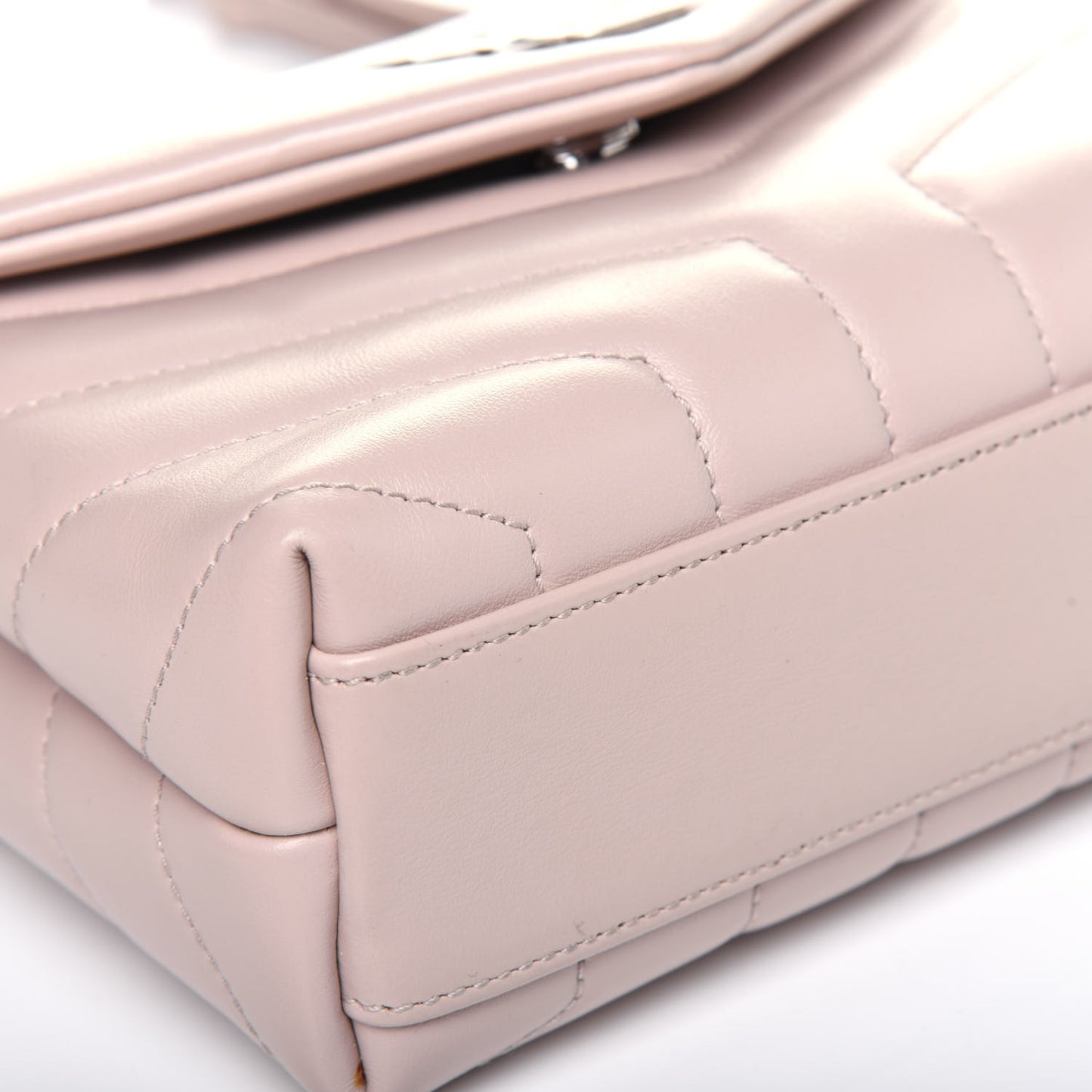 Calfskin Y Quilted Monogram Toy Loulou Crossbody Bag Marble Pink