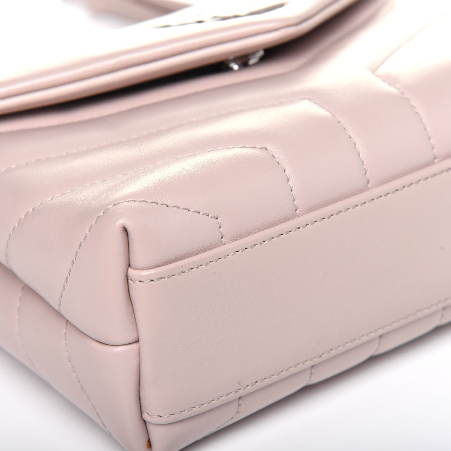 Saint Laurent Calfskin Y Quilted Monogram Toy Loulou Crossbody Bag Marble Pink 9 of 14