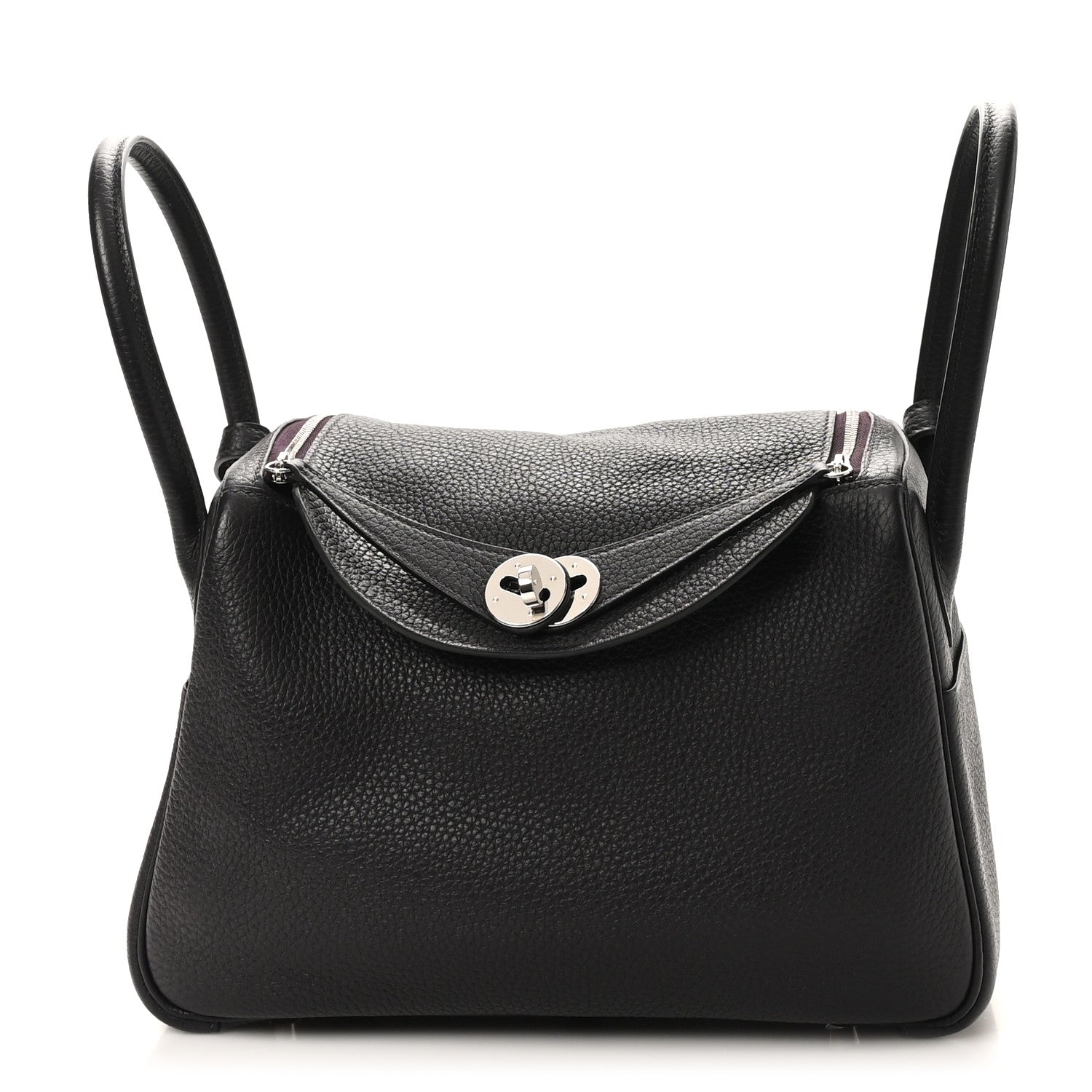 Hermes Taurillon Clemence Lindy 26 Prunoir 1 of 10