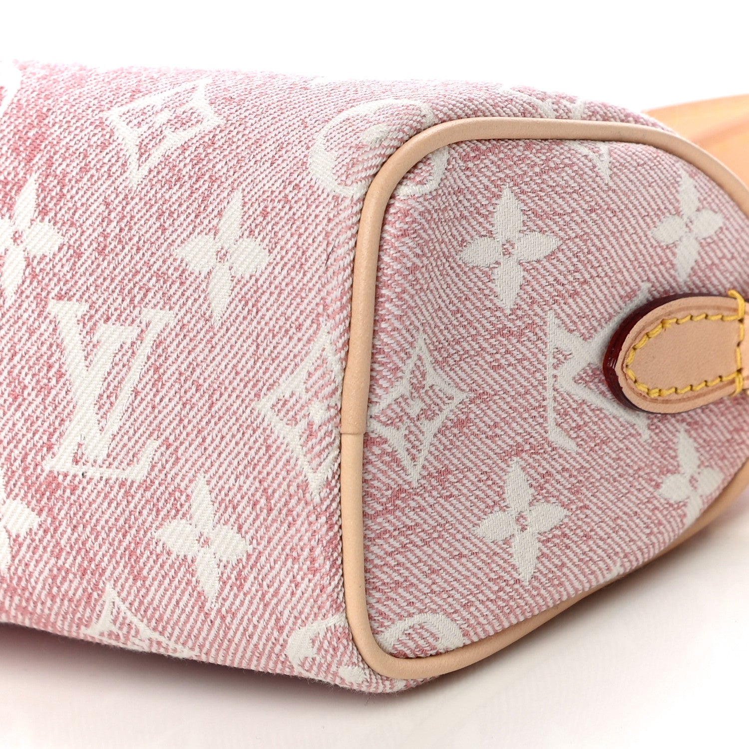 Louis Vuitton Monogram Jacquard Denim Nano Speedy Bandouliere Pink 8 of 9
