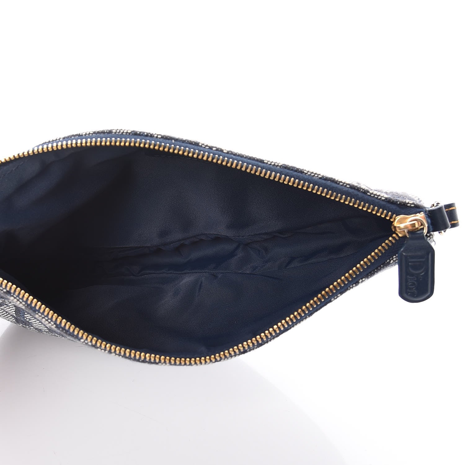Christian Dior Monogram Mini Saddle Pochette Navy 5 of 8