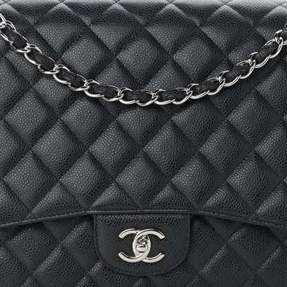Chanel Caviar Quilted Maxi Single Flap Black 8 of 12