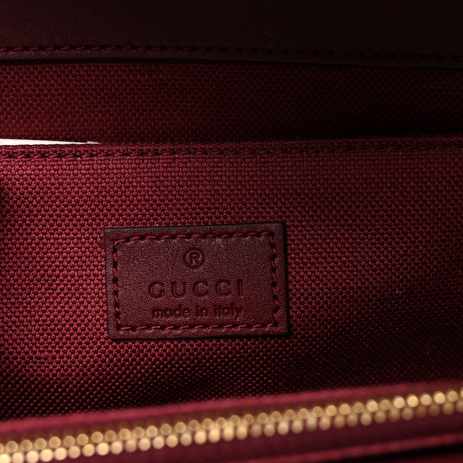 Gucci Crepe Wool Silk GG Monogram Go Small Shoulder Bag Rosso Ancora 6 of 9