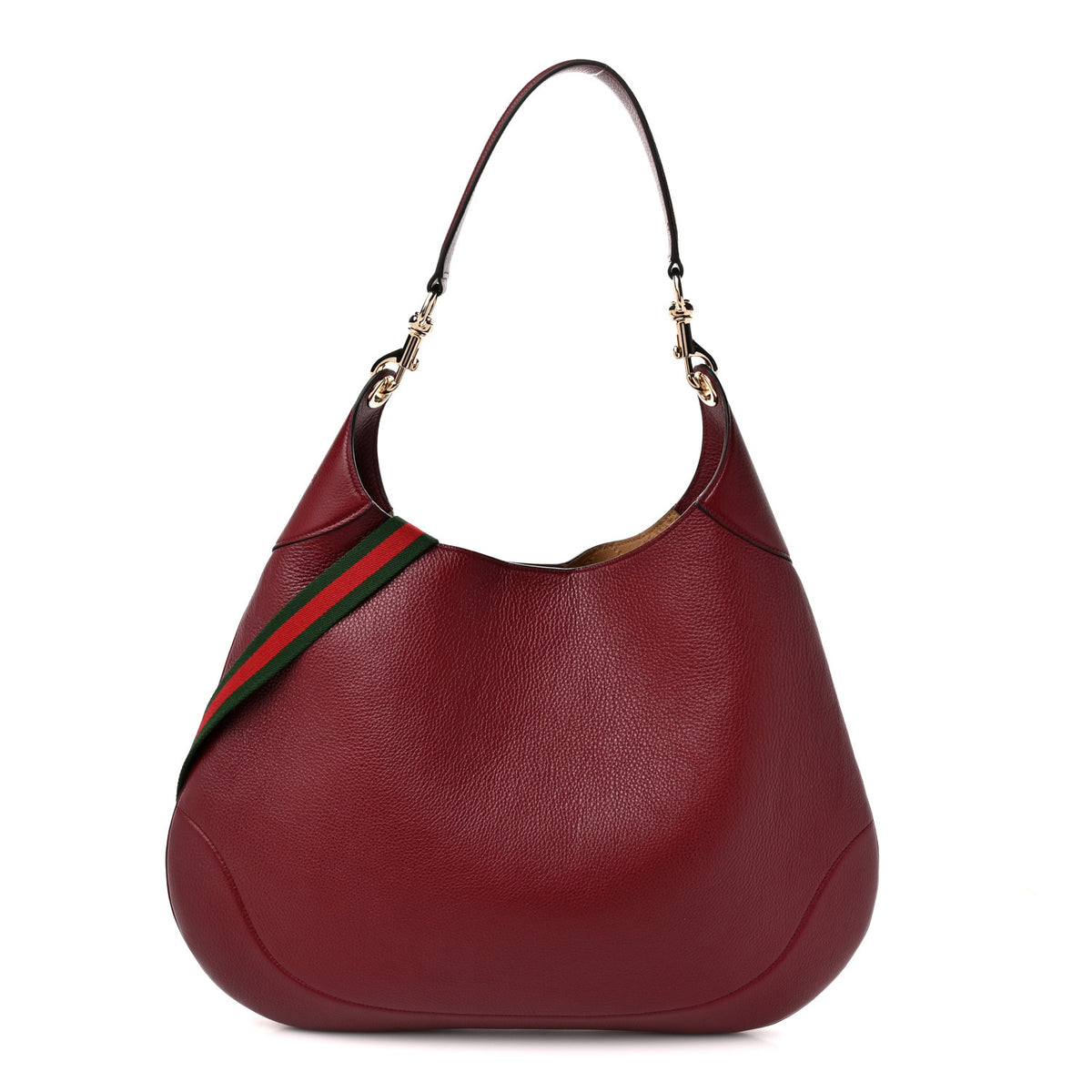 Gucci Soft Grained Calfskin Maxi B Hobo Rosso 2 of 10