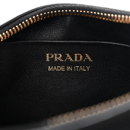 Prada Soft Calfskin Arque Shoulder Bag Black 6 of 11