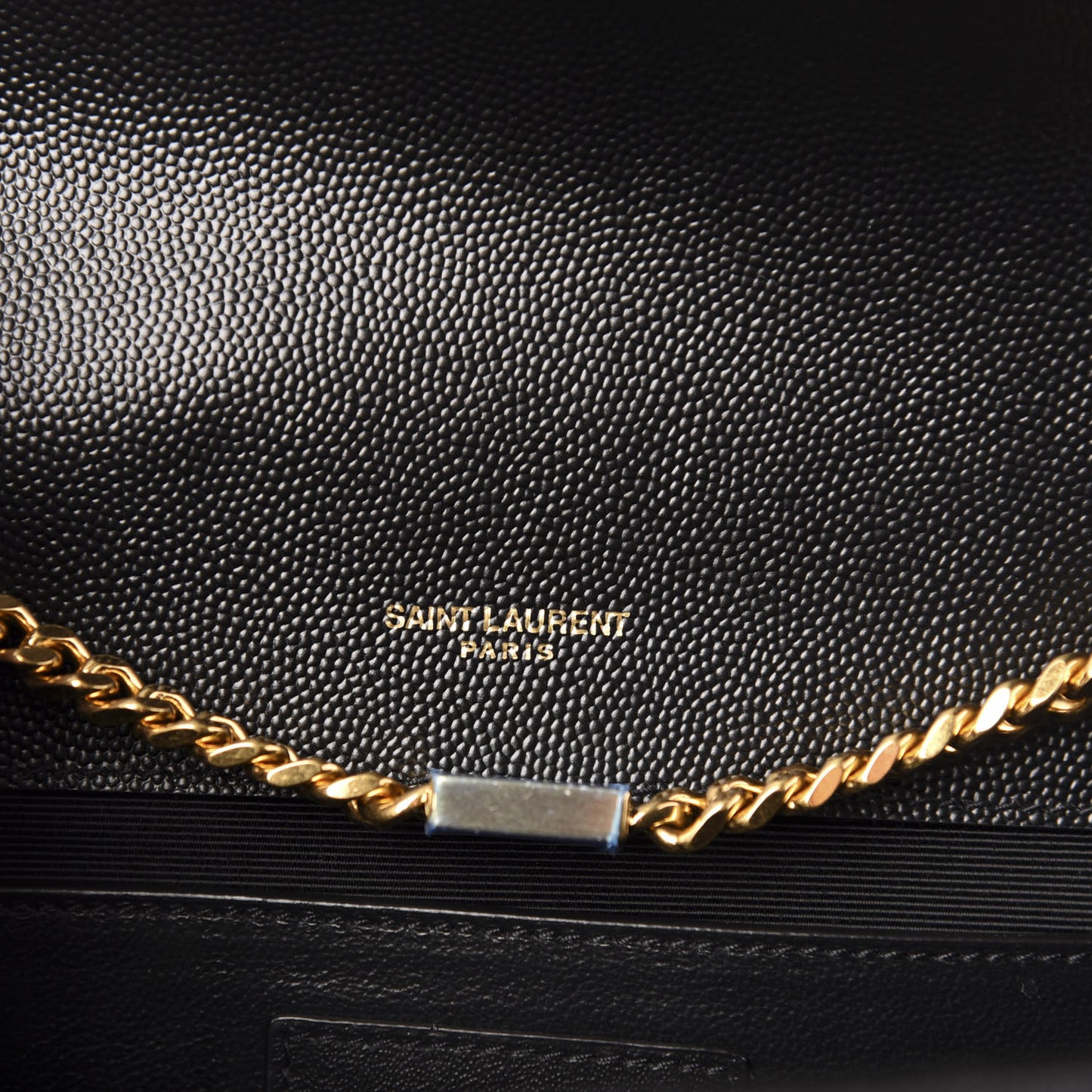 Grain De Poudre Medium Classic Monogram Kate Satchel Black