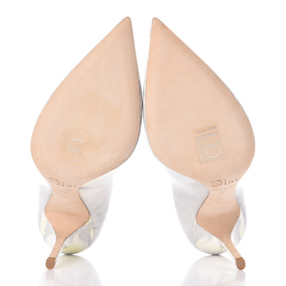 Christian Dior Patent Cherie Pointy Toe 100mm Pumps 37 Mist 7 of 14