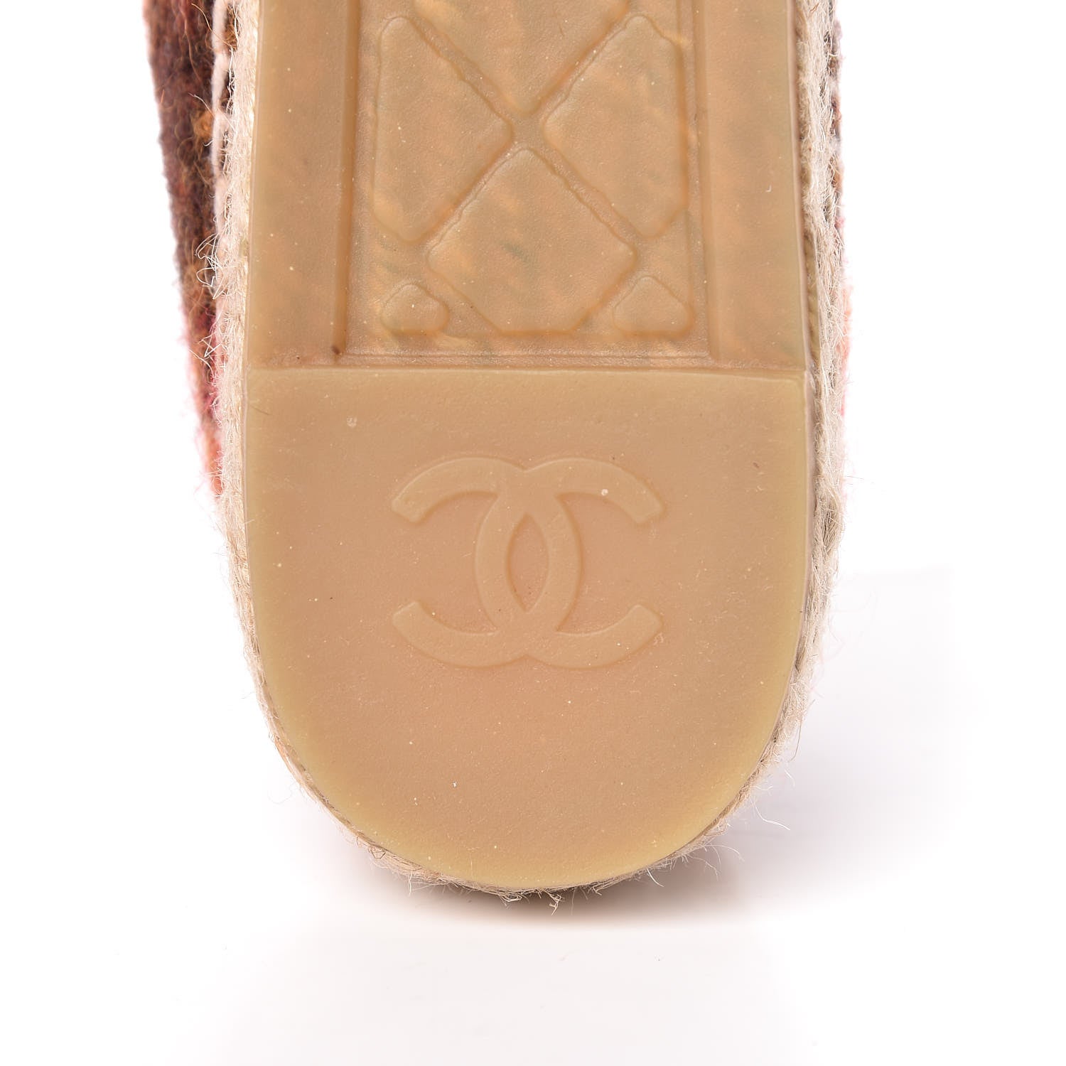 Chanel Tweed CC Espadrilles 41 Brown Pink 6 of 10