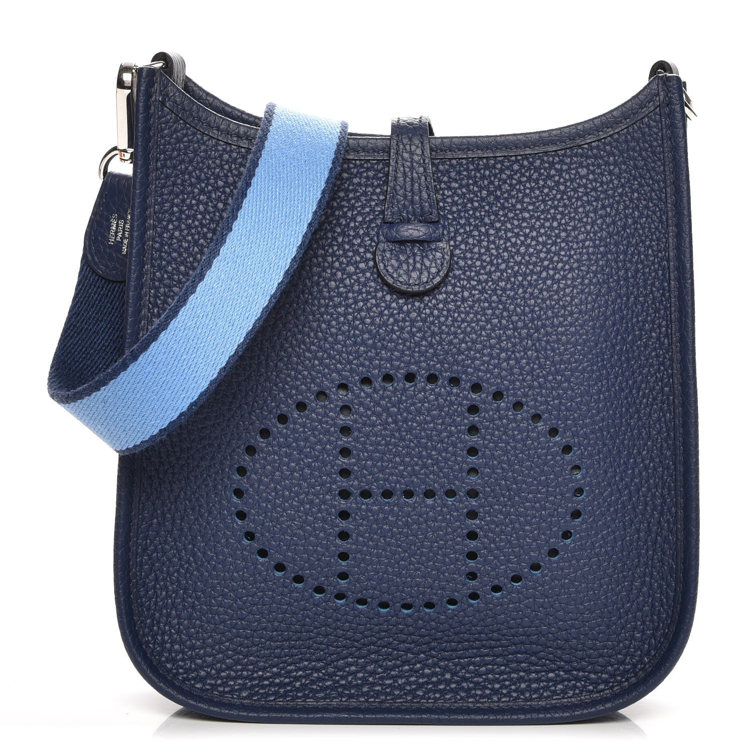 Hermes Taurillon Clemence Amazone Evelyne TPM Bleu Saphir Paradis 1 of 8