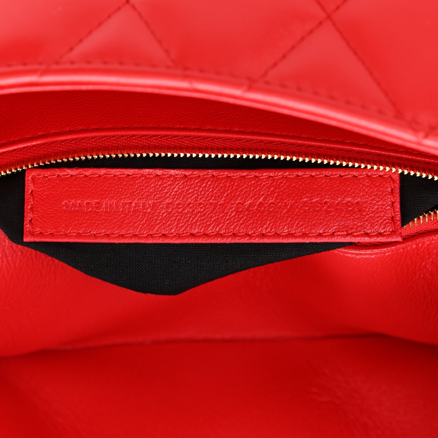 Balenciaga Nappa Calfskin Quilted Medium Touch B Shoulder Bag Bright Red 7 of 8