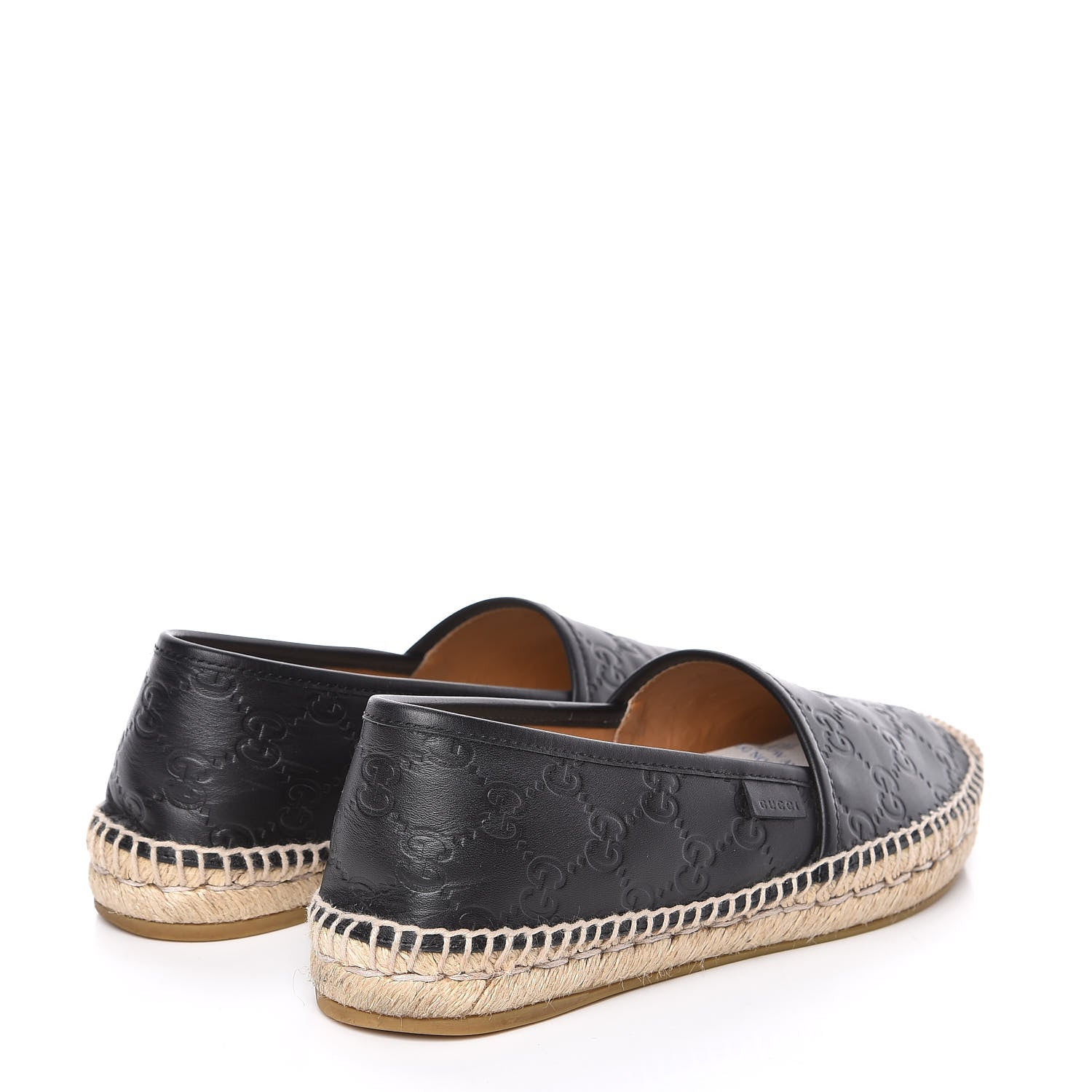 Gucci Guccissima Signature Espadrilles 38.5 Black 4 of 10