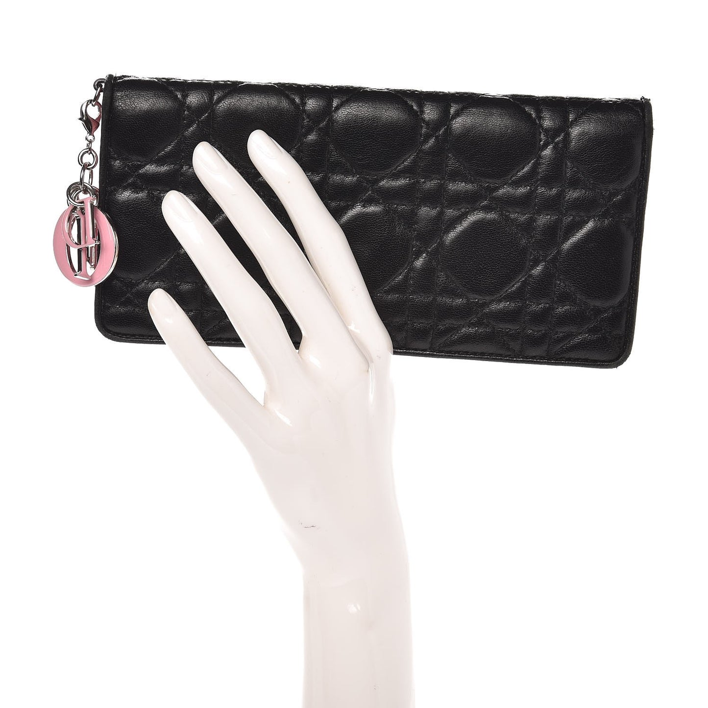 Lambskin Cannage Rendezvous Wallet Black