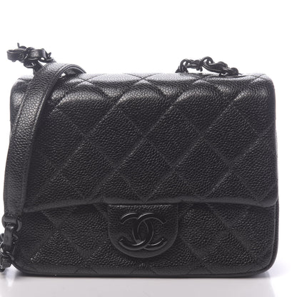 Chanel Caviar Quilted Incognito Mini Square Flap Black 11 of 11