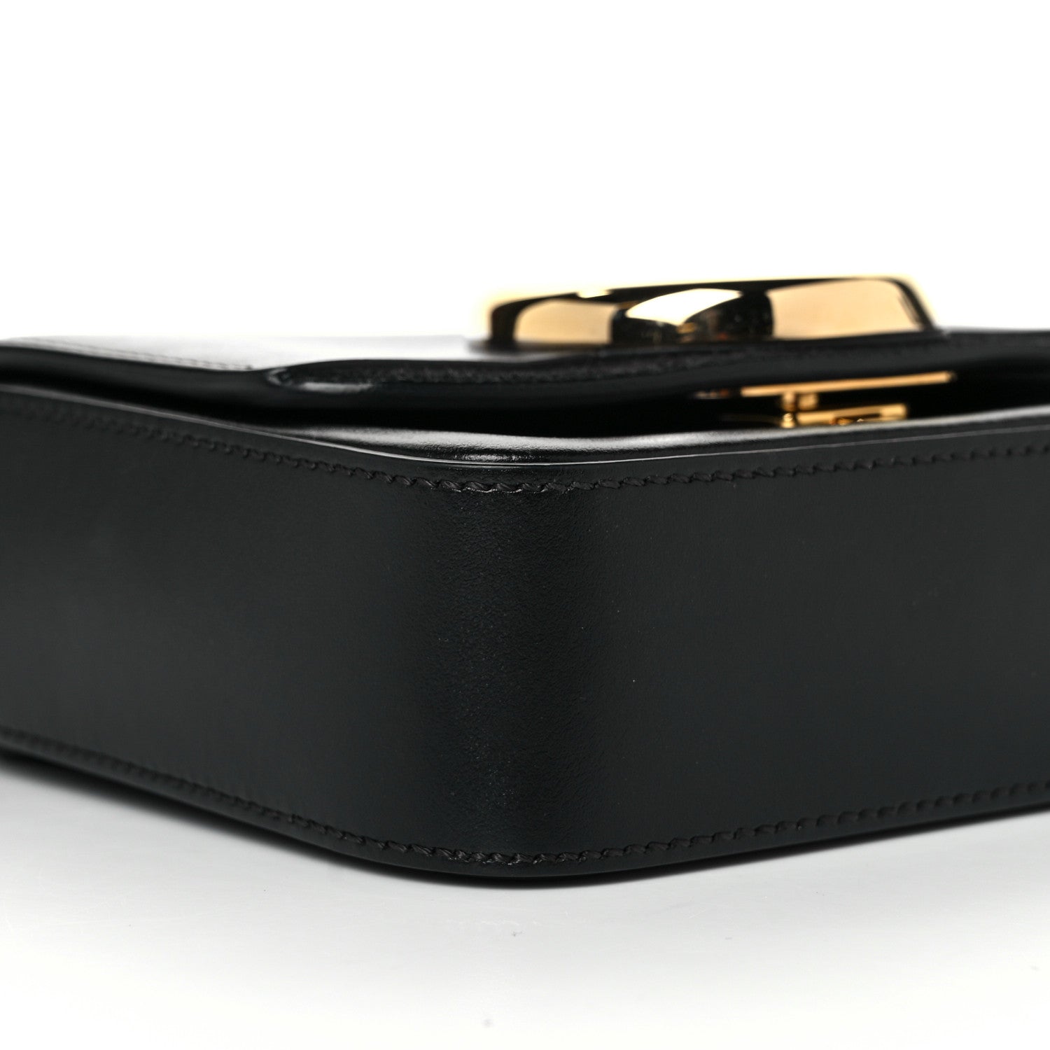 Chloe Shiny Calfskin Suede Mini C Double Carry Black 6 of 8