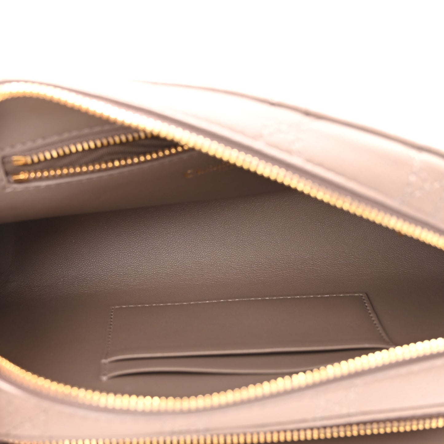 Supple Calfskin Caro Double Pouch Warm Taupe