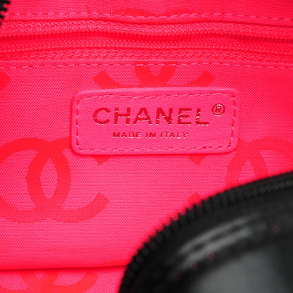 Chanel Calfskin Quilted Small Cambon Bowler Black White 7 of 8