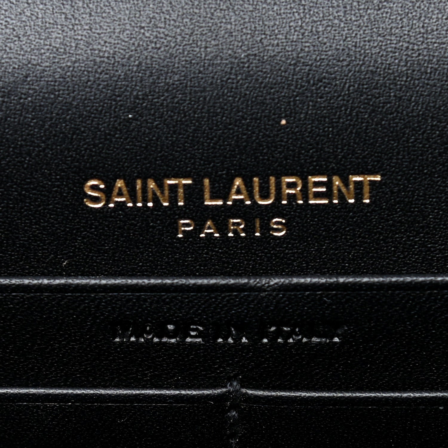 Saint Laurent Smooth Calfskin Classic Monogram Kate Tassel Chain Wallet Black 7 of 21