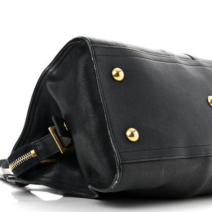 Saint Laurent Sheepskin Small Cabas ChYc Navy 8 of 15