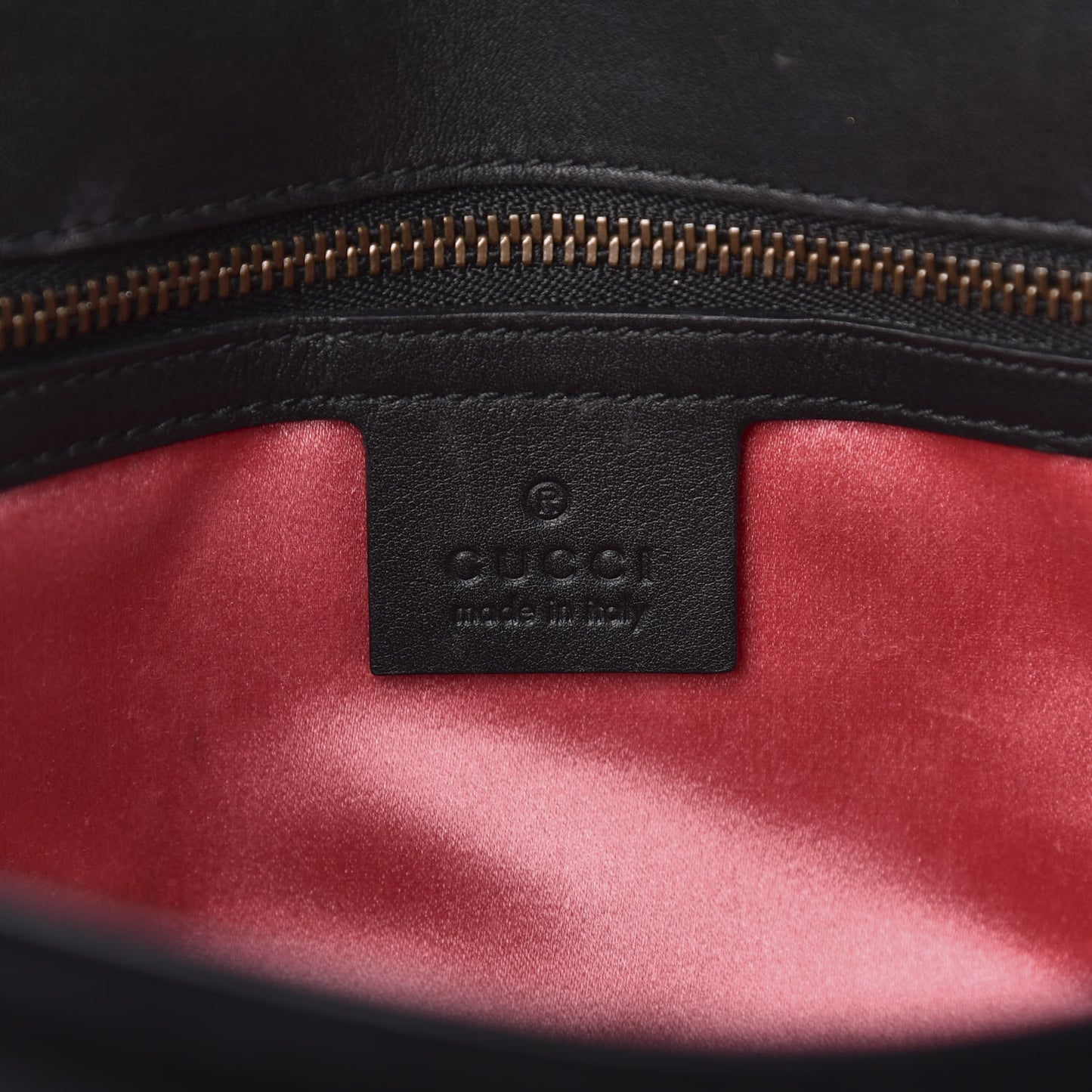 Velvet Matelasse Small GG Marmont Shoulder Bag Black