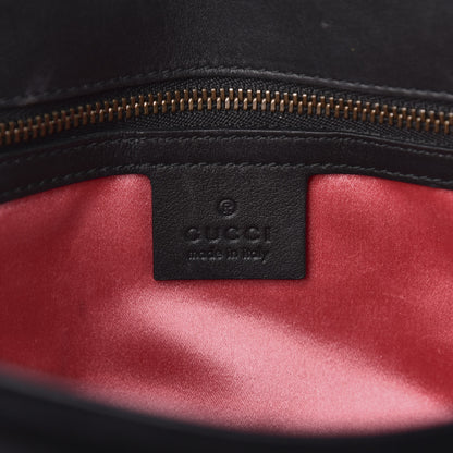 Gucci Velvet Matelasse Small GG Marmont Shoulder Bag Black 5 of 12