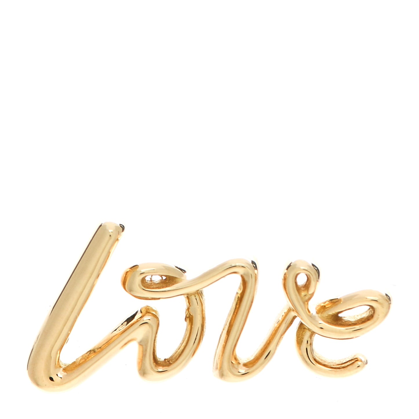 18K Yellow Gold Paloma's Graffiti Love Single Earring
