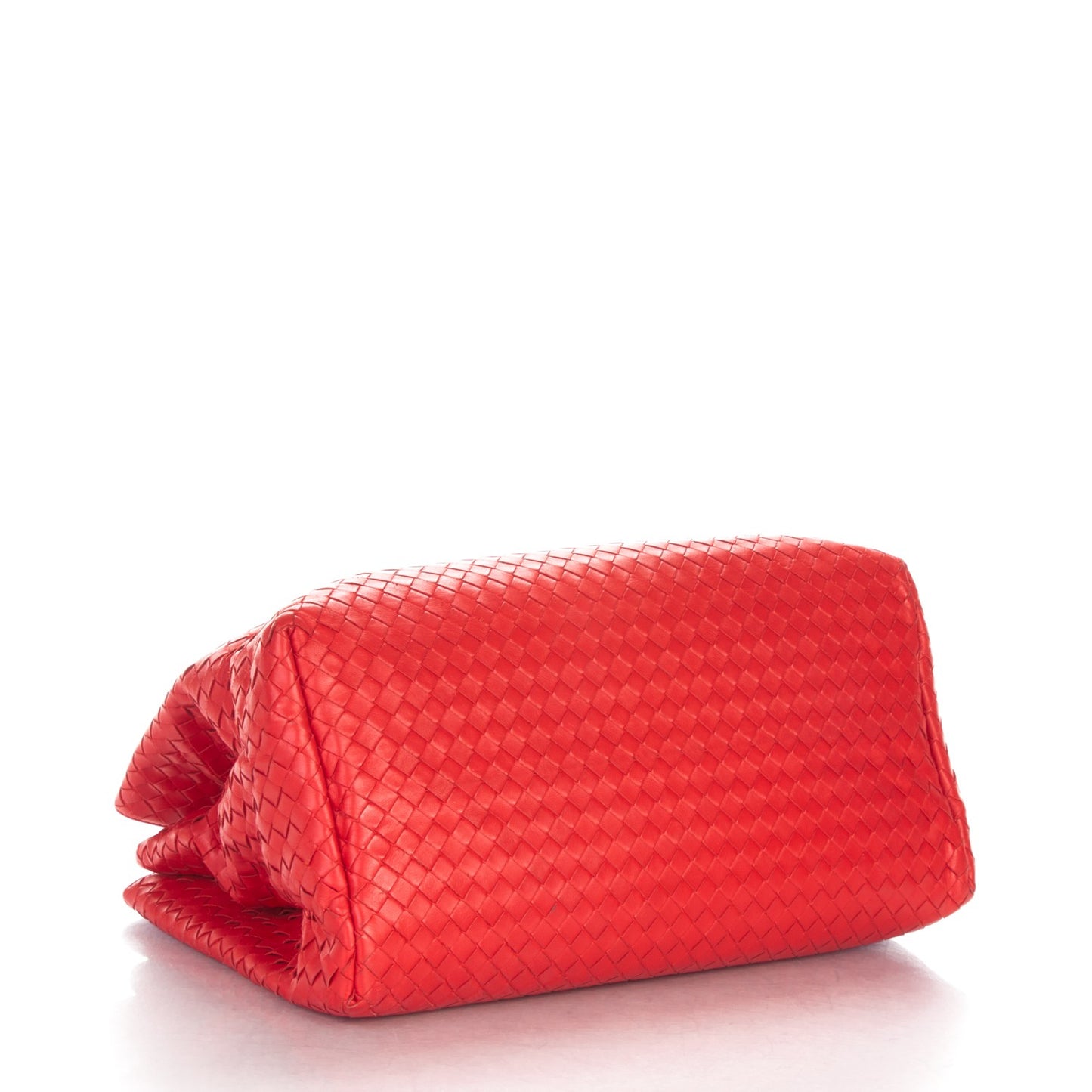 Nappa Intrecciato Medium Roma Tote Red