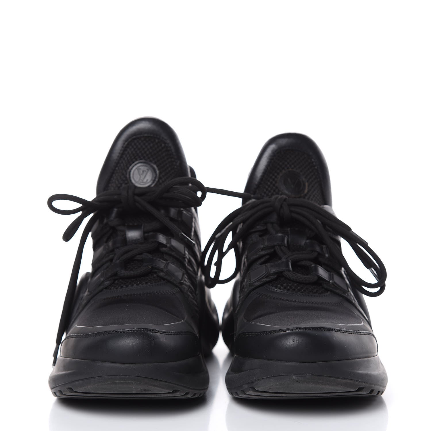 Louis Vuitton Calfskin Technical Nylon LV Archlight Sneakers 40 Black 2 of 10