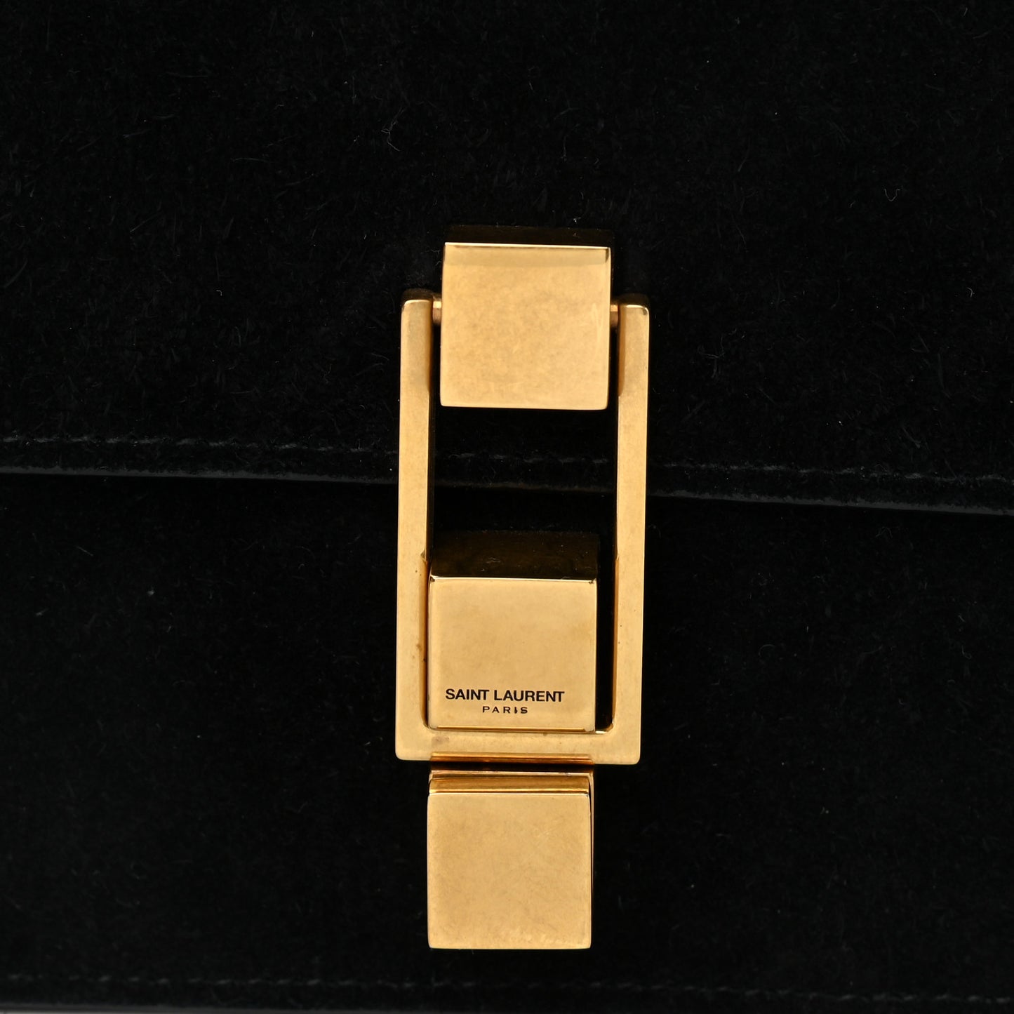 Suede Carre Satchel Black