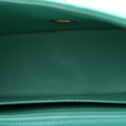 Chanel Lambskin Quilted Mini Rectangular Flap Turquoise 5 of 13