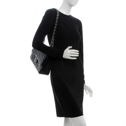 Chanel Caviar Quilted Jumbo Double Flap Black 3 of 9