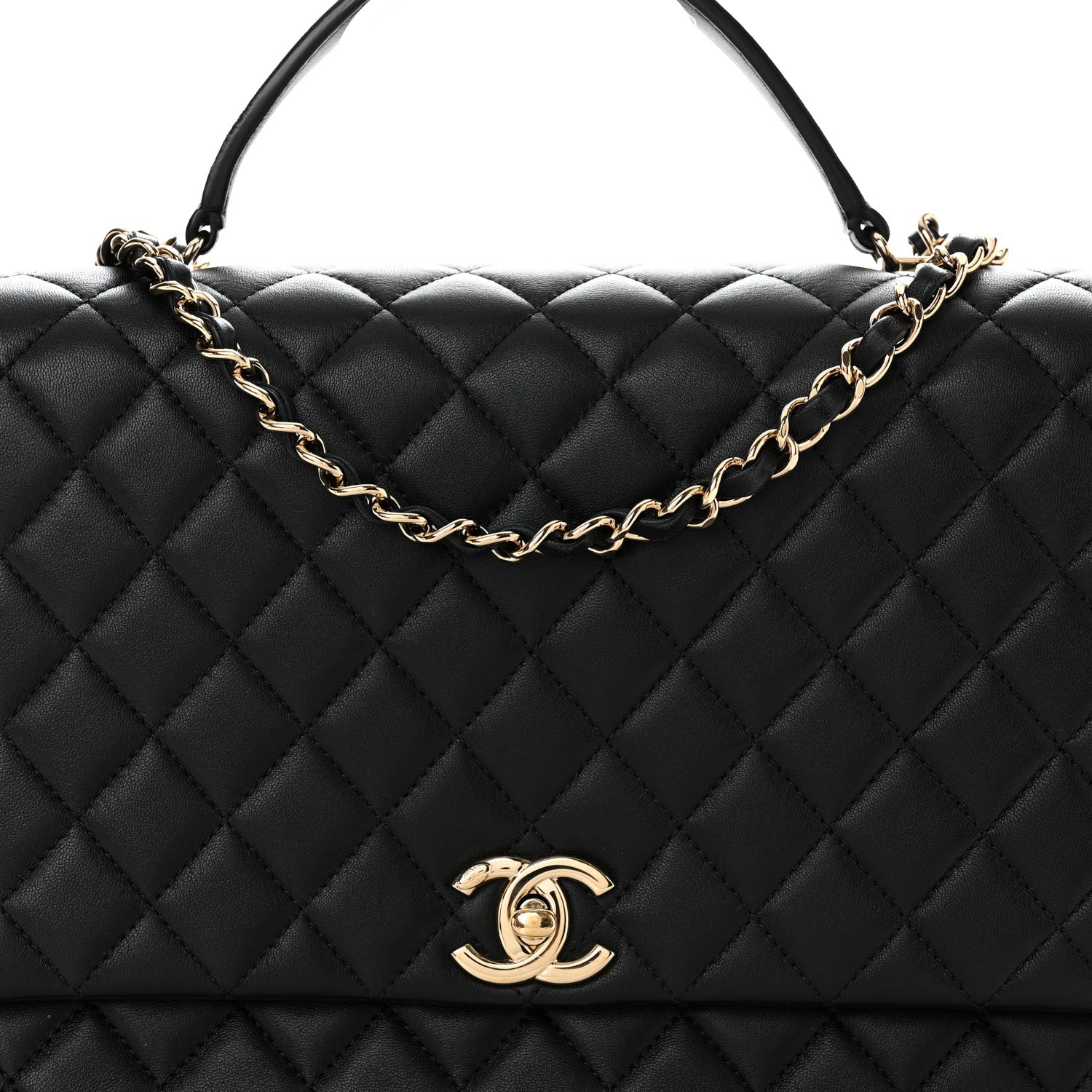 Chanel Lambskin Quilted Medium Citizen Chic Flap Black 8 of 11