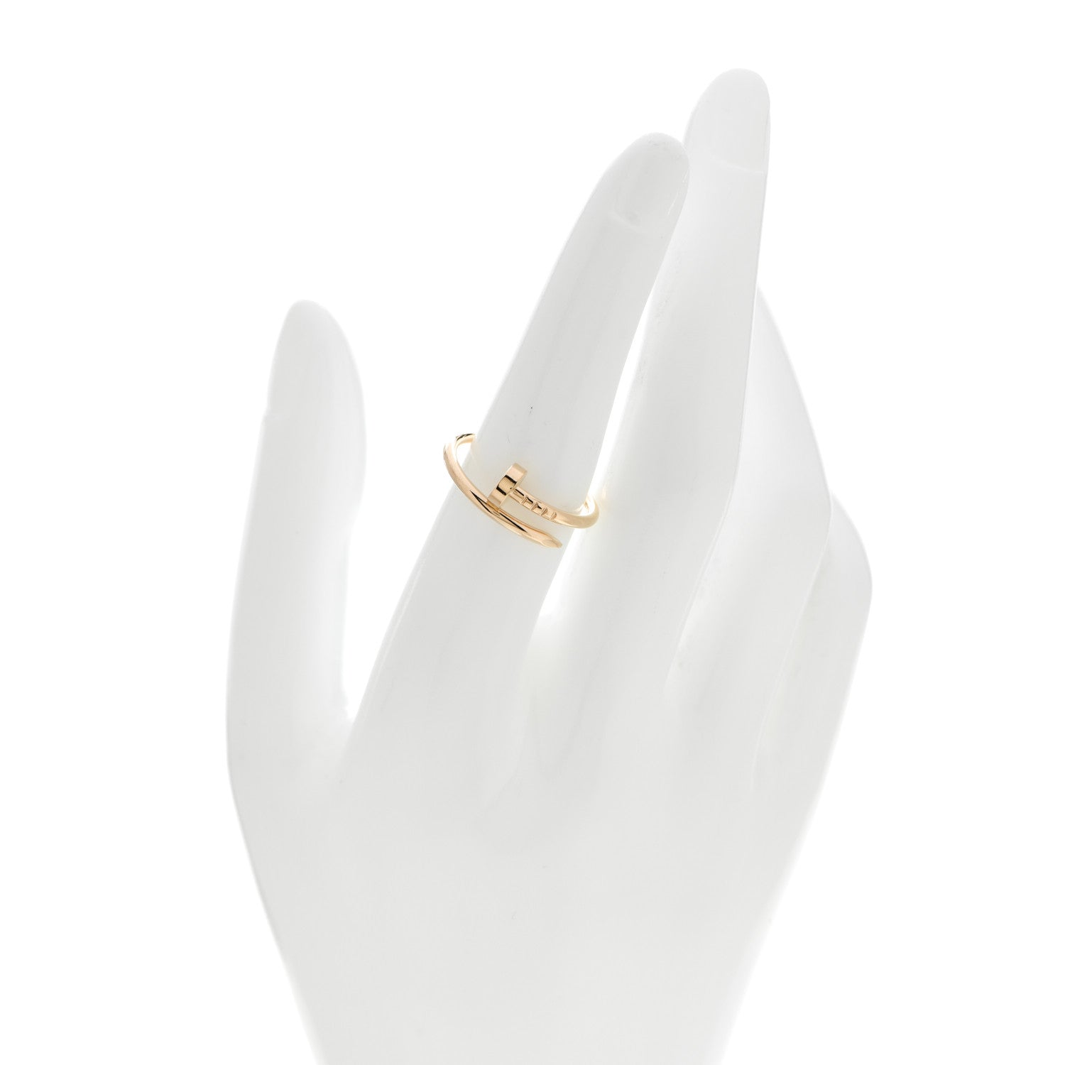 Cartier 18K Yellow Gold Small Juste Un Clou Ring 54 7 2 of 5