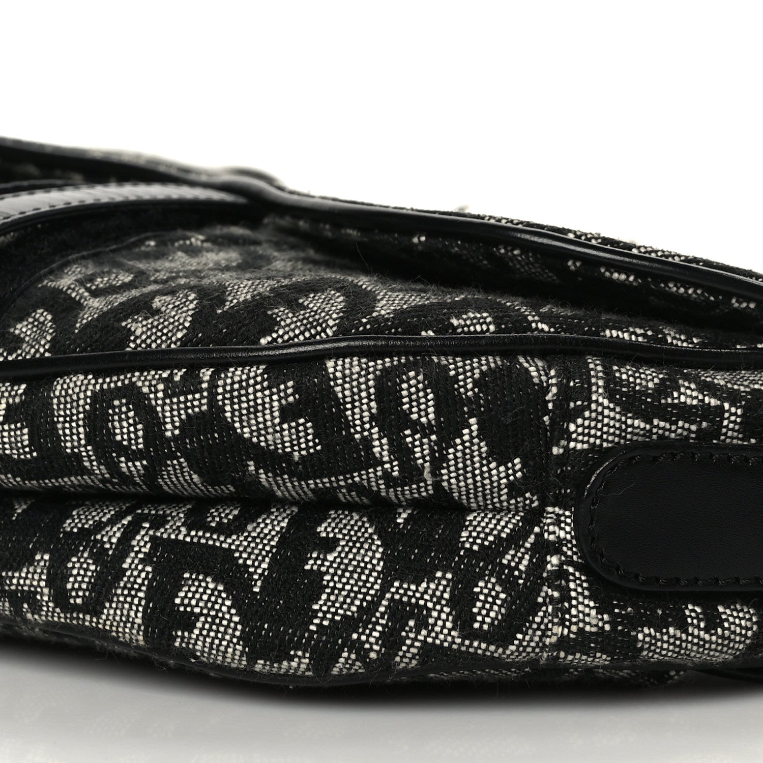 Christian Dior Monogram Saddle Bag Black 9 of 10