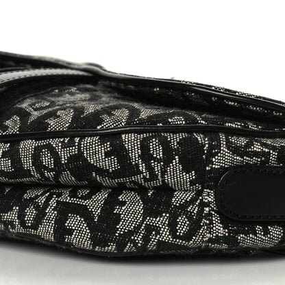 Christian Dior Monogram Saddle Bag Black 9 of 11