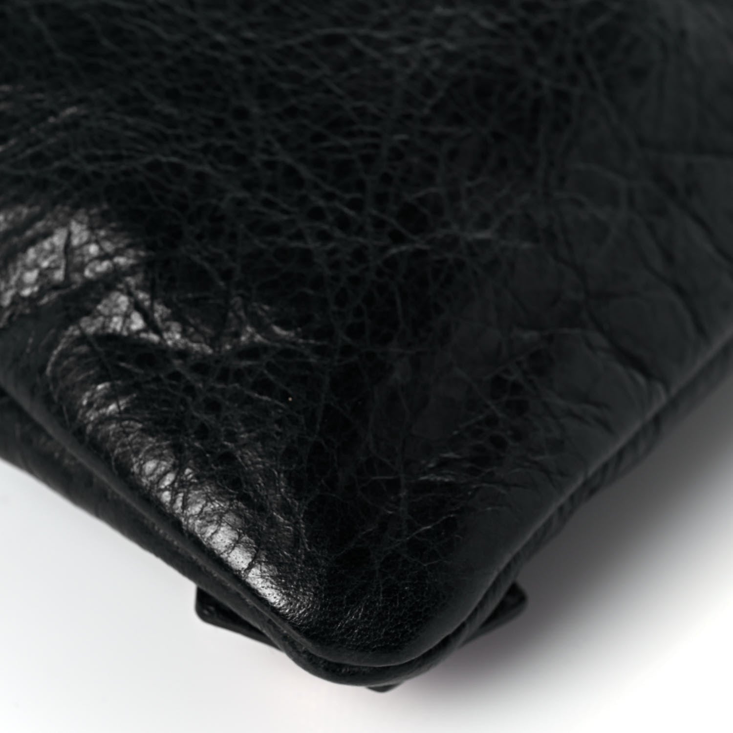 Balenciaga Agneau Giant 21 Rose Gold Hardware Envelope Clutch Black 11 of 14