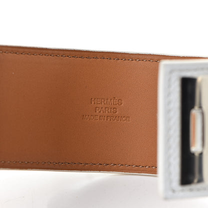 Hermes Epsom Collier de Chien CDC Bracelet S White 4 of 9