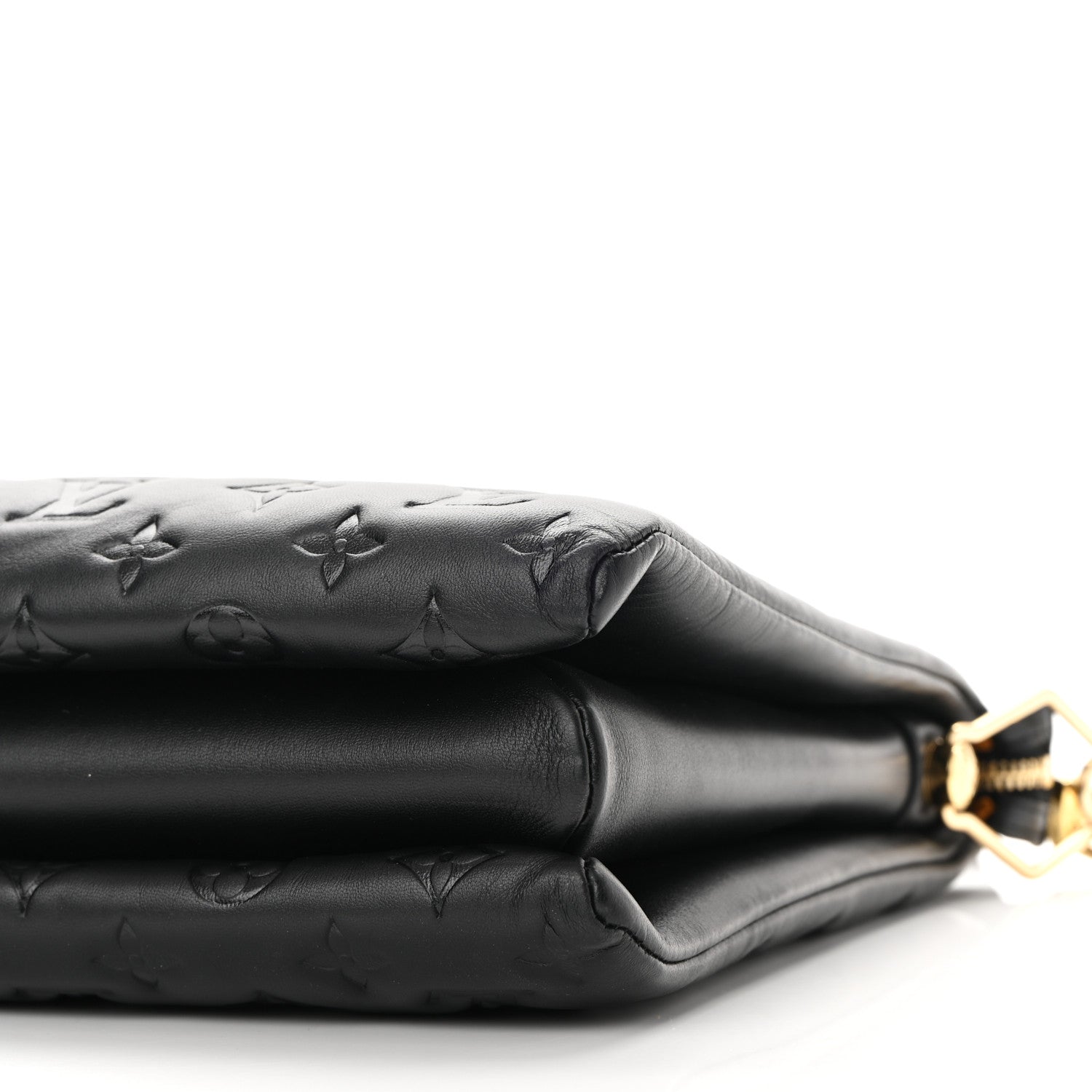 Louis Vuitton Lambskin Embossed Monogram Coussin MM Black 8 of 8