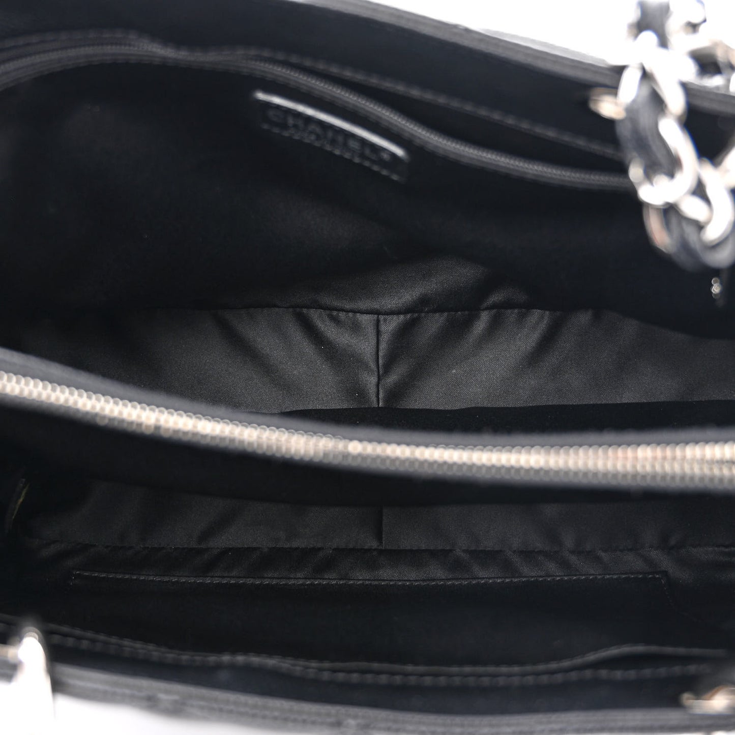 Caviar Quilted Grand Shopping Tote GST Black