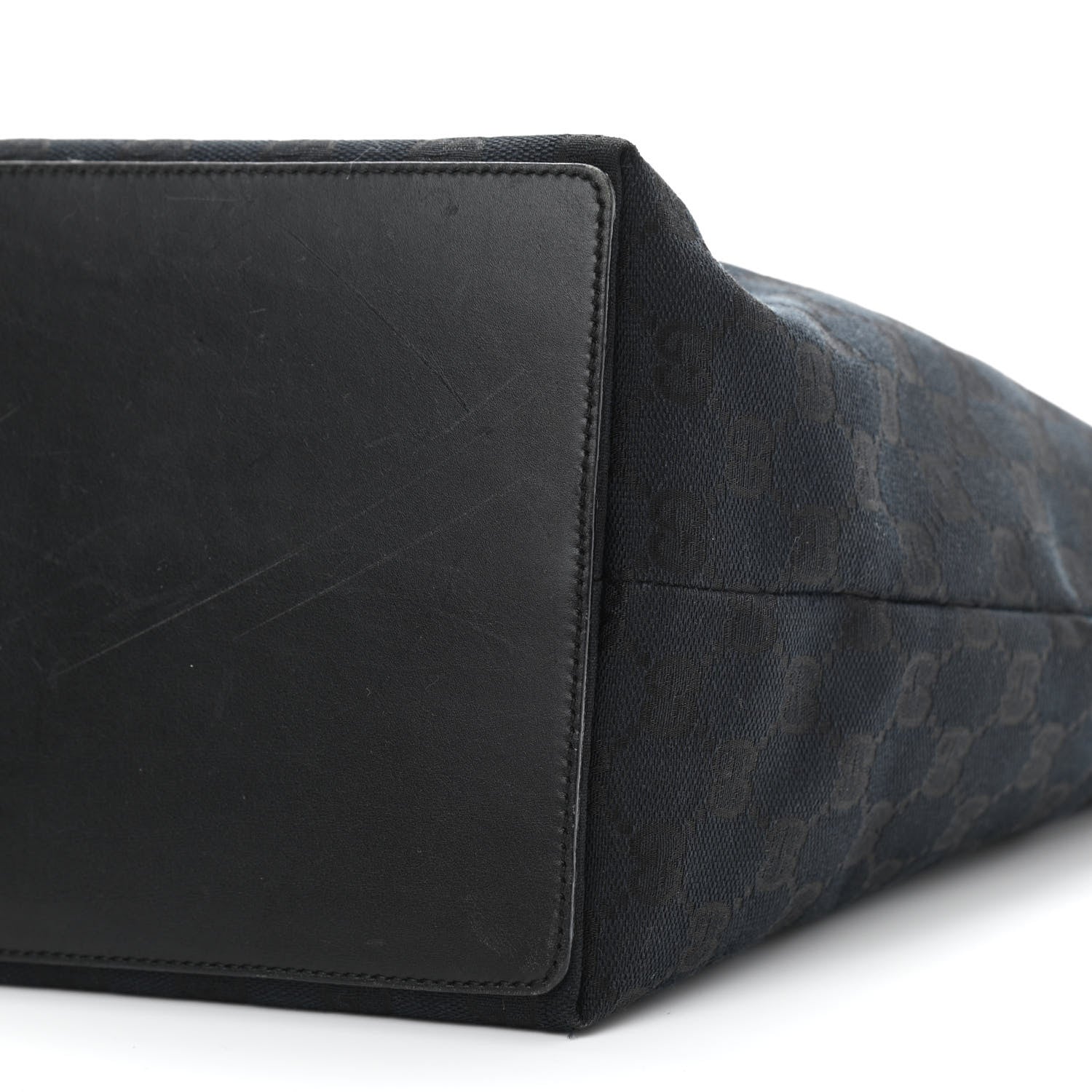 Gucci Monogram Large Bucket Tote Black 6 of 14