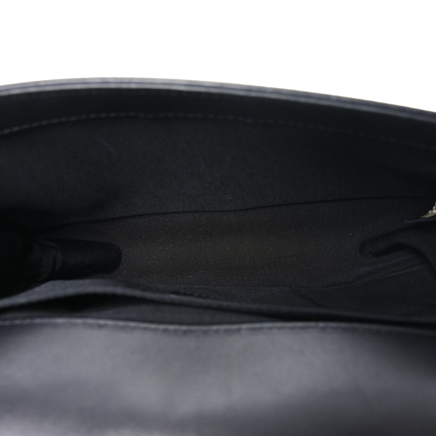 Lambskin Quilted Medium Boy Flap Black