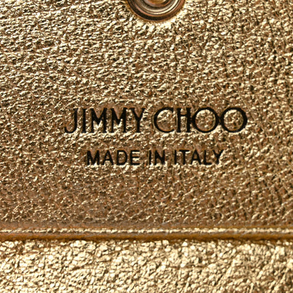 Jimmy Choo Nappa Quilted Hanne Compact Around Wallet Gold 7 of 8