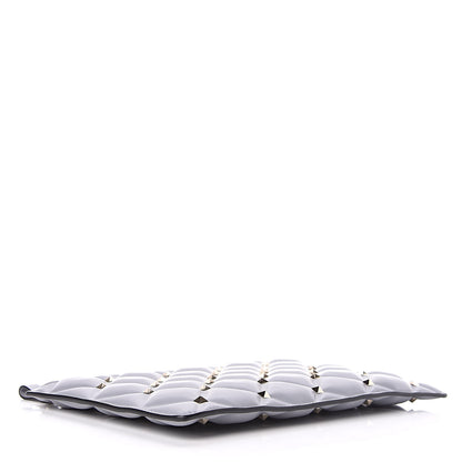 Valentino Garavani Nappa Candystud Zip Pouch Pastel Grey 4 of 9